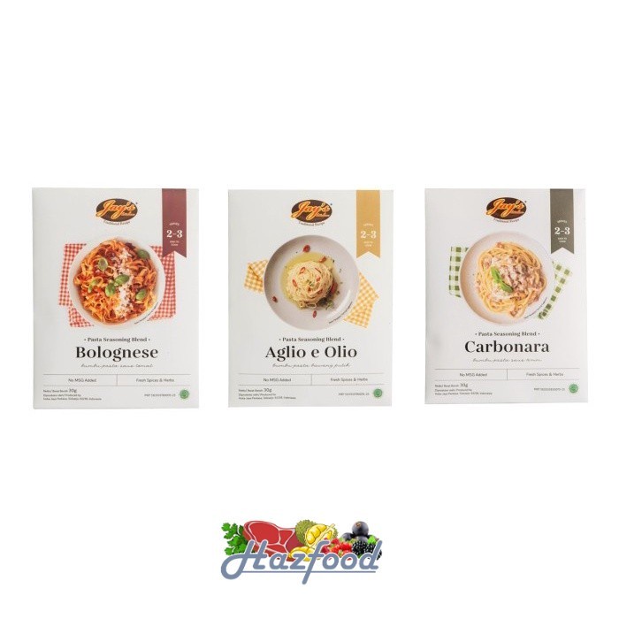 

Jays Pasta Seasoning Bland l Carbonara l Bolognese l Aglio e Olio 30GR