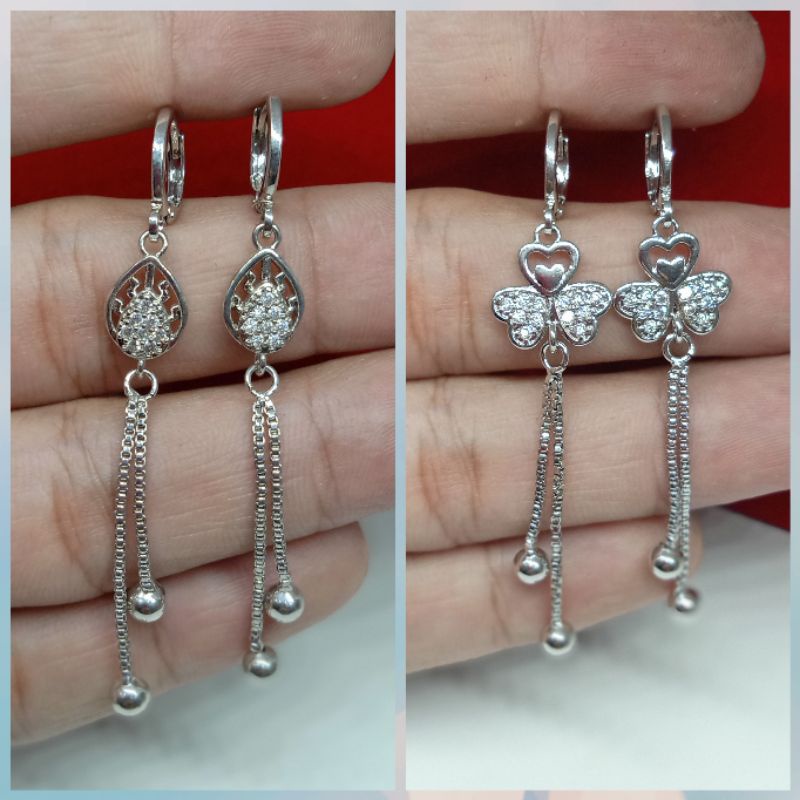 C-38.anting Jurai XUPING wanita berlapis emas putih dengan mata zircon.