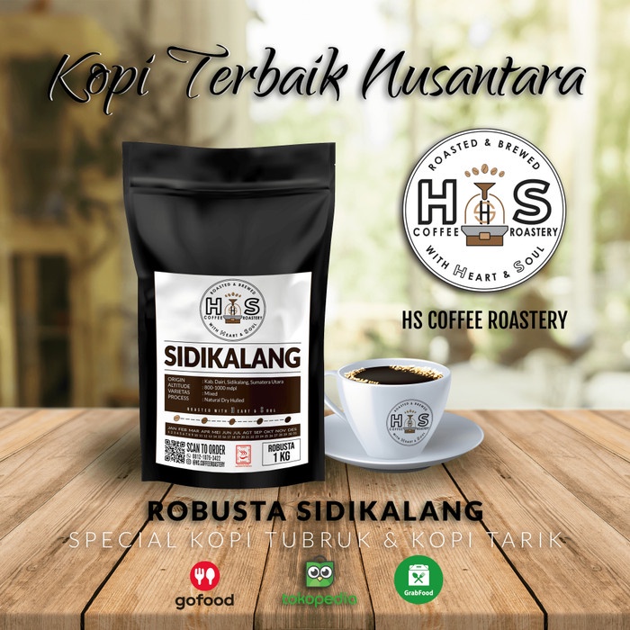 

(BISA COD) BIJI KOPI ROBUSTA SIDIKALANG - 1KG - 500 gram