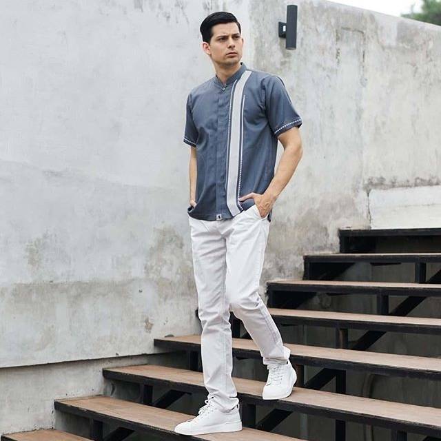 BAJU KOKO AL ACHWAN DAHRAN GREY Shopee Indonesia BAJU KOKO AL ACHWAN DAHRAN GREY Shopee Indonesia