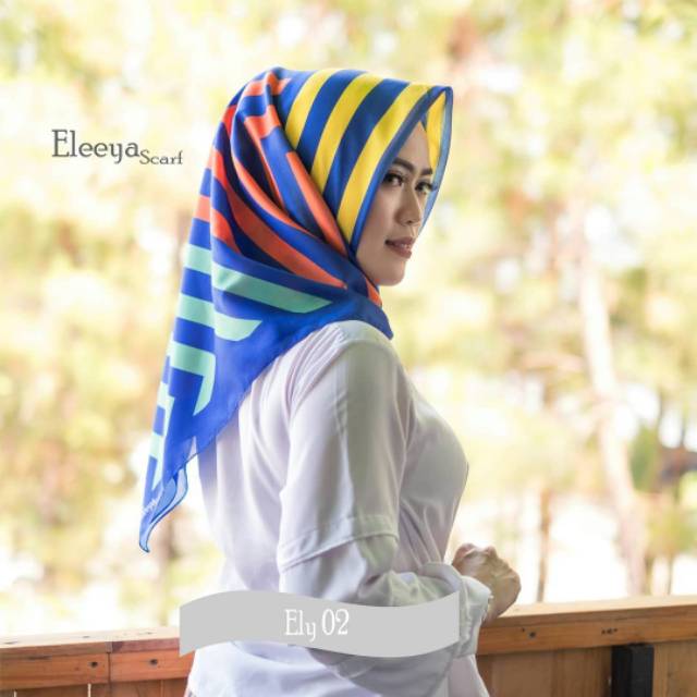 HIJAB SEGIEMPAT MOTIF PRINTING II Eleeya Scarf ELY 01