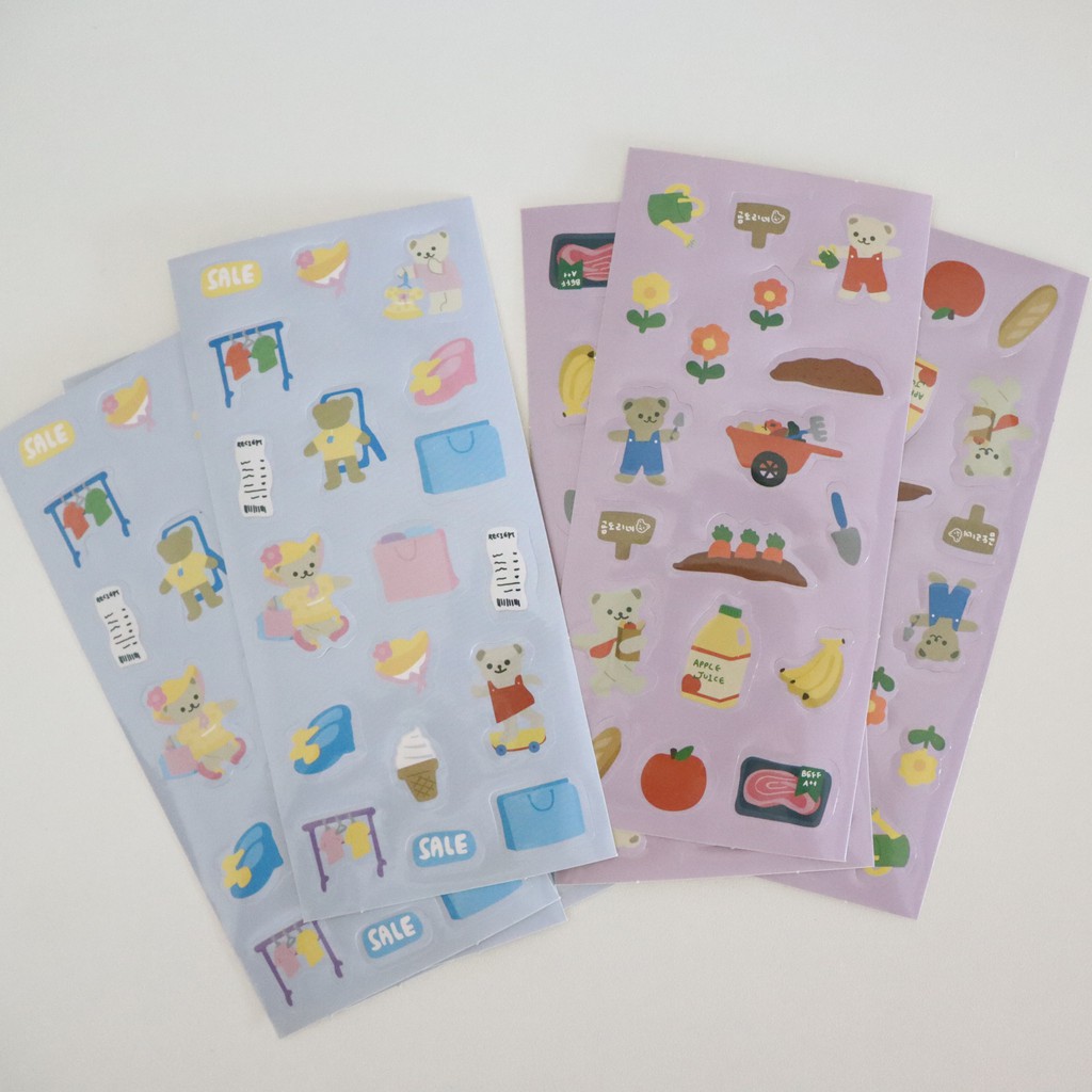Stiker kartun untuk dekorasi