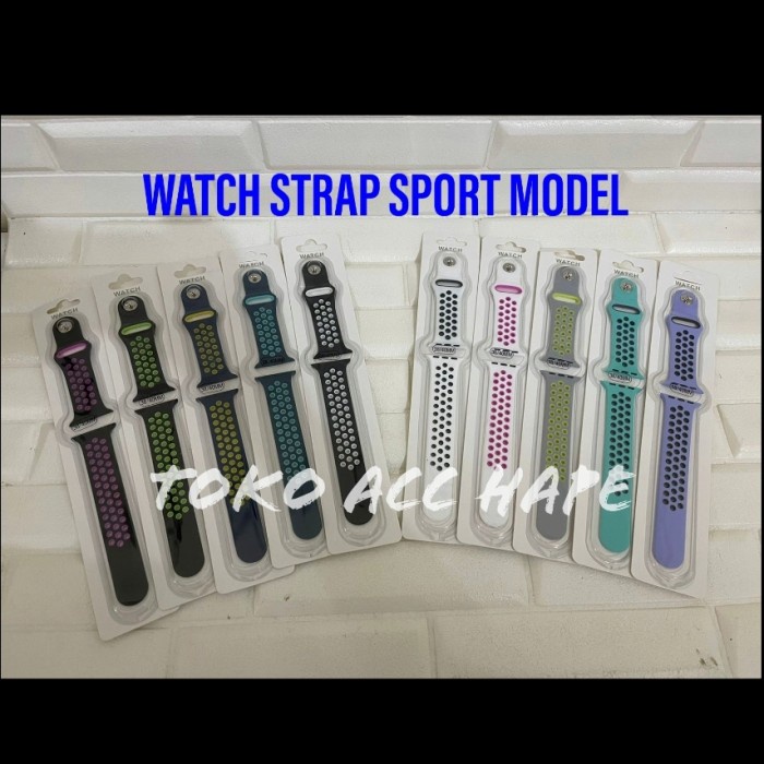 SMART WATCH STRAP MODEL SPORT BAND UKURAN 38/40/41 &amp; 42/44/45 TERMURAH