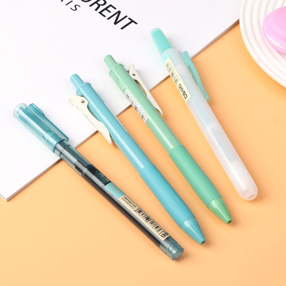 Nanas 4PCS /Set Gel Pen Set 0.5mm Kantor Sekolah Nota Khusus Scrapbooking Perlengkapan Spidol