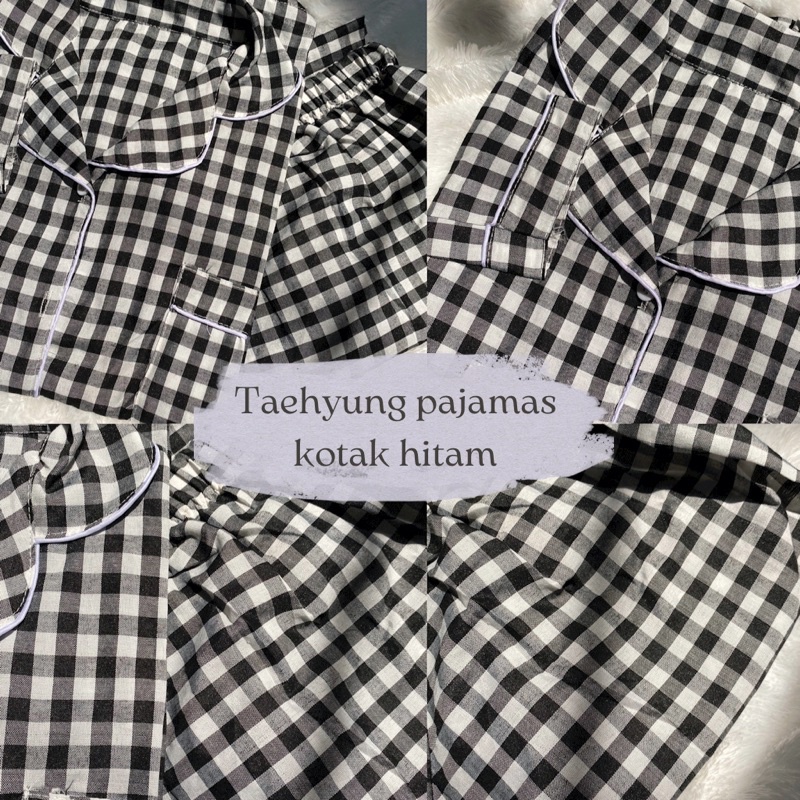 Taehyung Pajamas / Piyama - Kotak Hitam