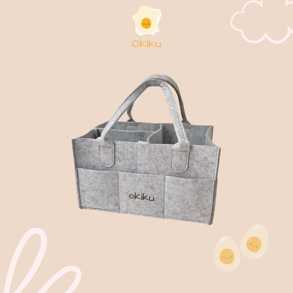 Okiku - Felt Caddy Diaper Bag