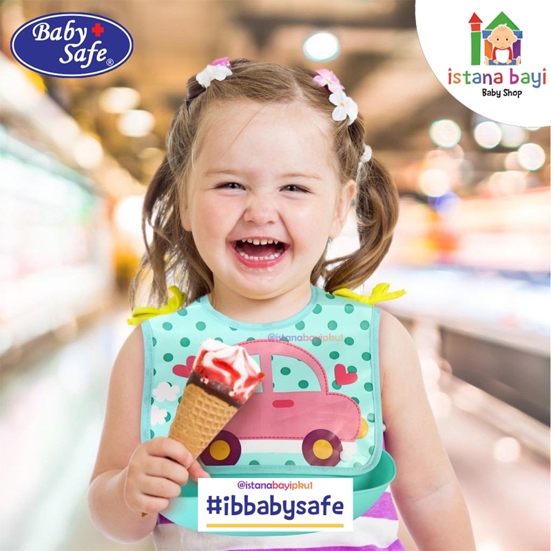 BABY SAFE FOLDABLE BIB WITH CRUMB CATCHER - Slabber Makan BIB02/Celemek Makan