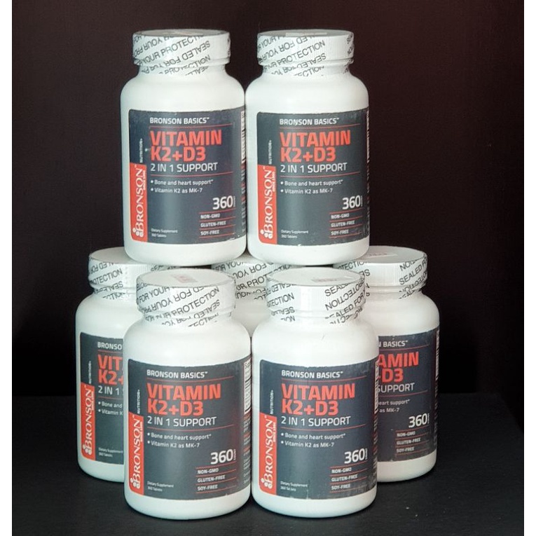 Jual Bronson Basics Vitamin K2 Plus D3 (MK7) 360 Tablets Shopee