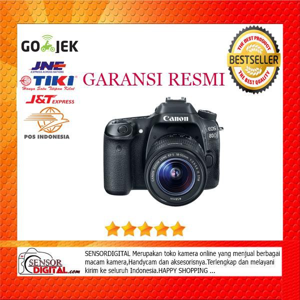 Canon EOS 80D Kit EF-S 18-55mm IS STM Built-in Wifi - Garansi Resmi