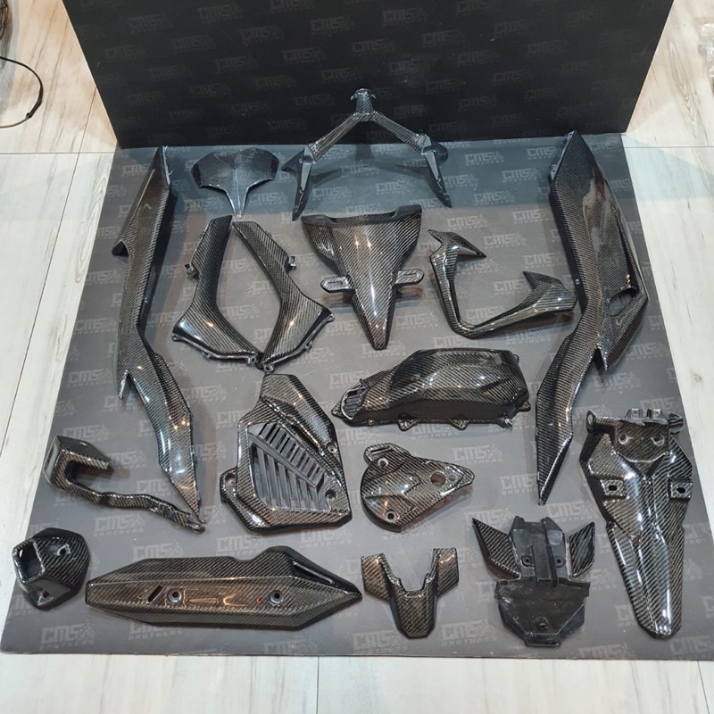 Paketan komplit Part Original full body kasar Vario 150 New Carbon kevlar original