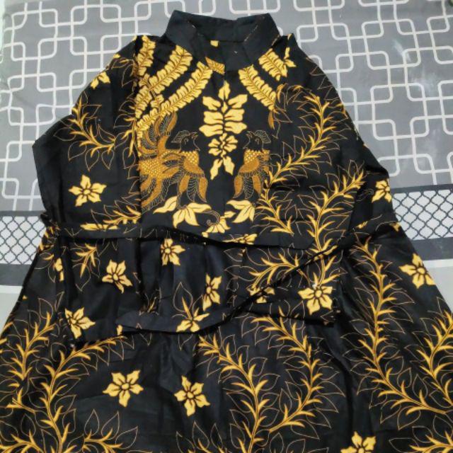 Baju Batik Couple Keluarga Anak Gamis Super Jumbo Manuk Tarung