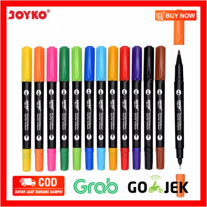 

(BISA COD) Spidol Brush pen Joyko PMC-27 2in1
