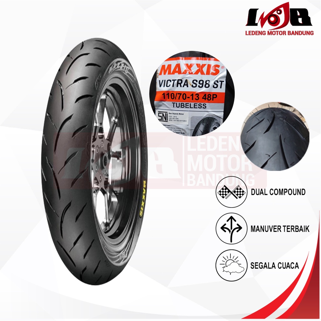 Maxxis 110/70-13 Victra S98 Front Ban Tubeless Depan Nmax Yamaha