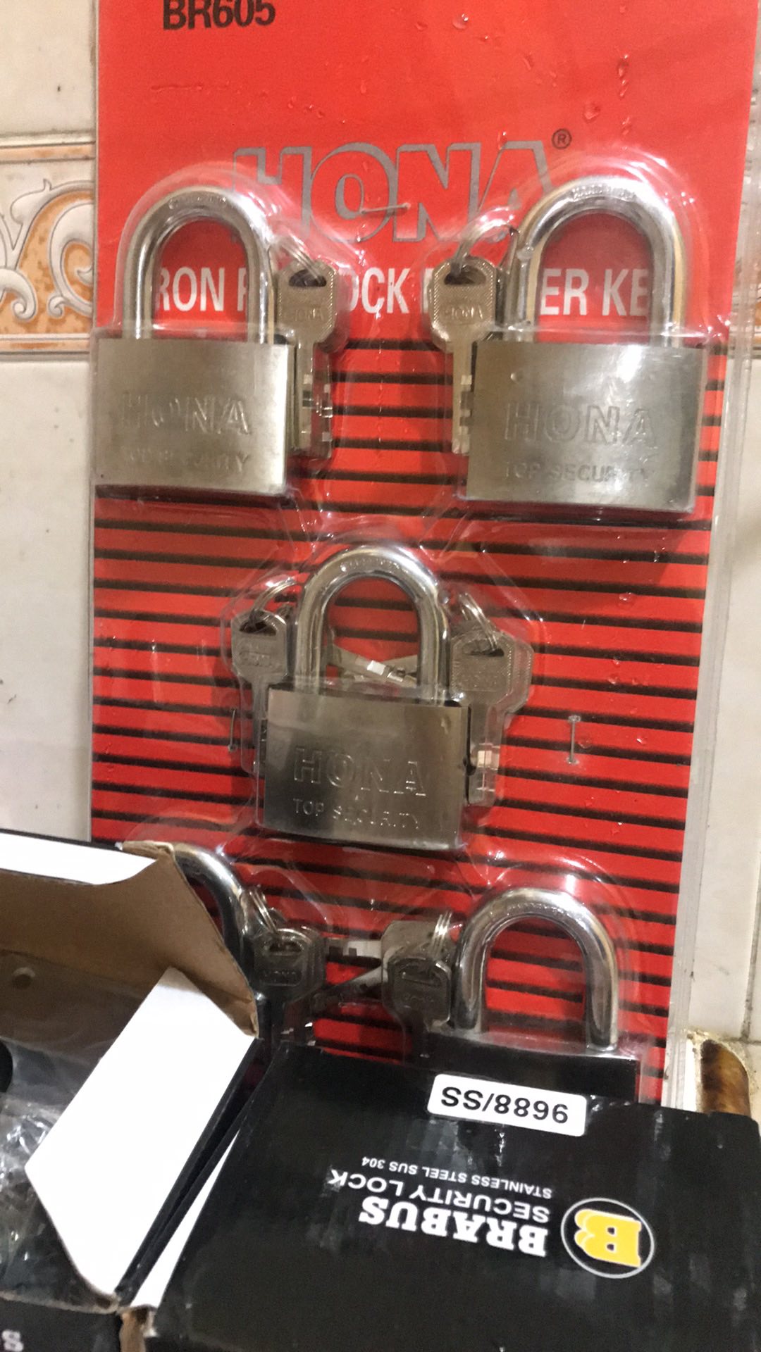 Gembok Master Key 60mm X 5 Pcs Hona - Gembok Pagar - Gembok Gudang - Gembok Set - Gembok Toko Murah