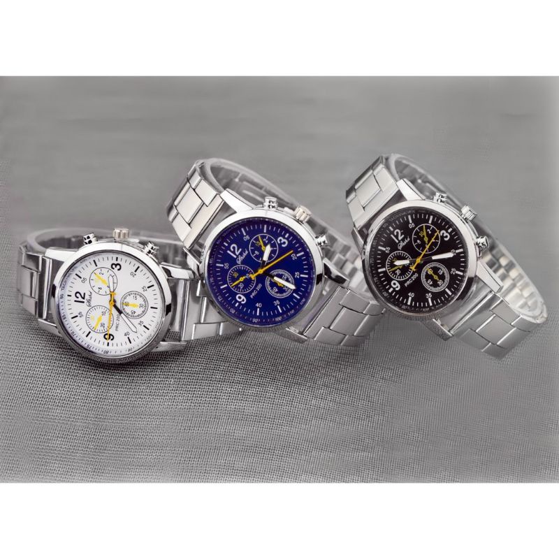 WBS Jam Tangan SHSHD Pria dan Wanita Sport Chrono  Rariasi Rantai Geneva