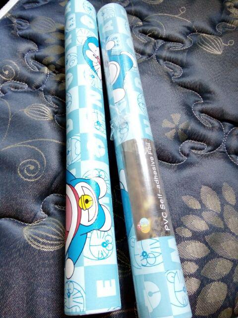 Grosir Murah Wallpaper Dinding Kamar Ruang Indah Bagus Lucu Kartun Anak Biru Doraemon 10 Meter