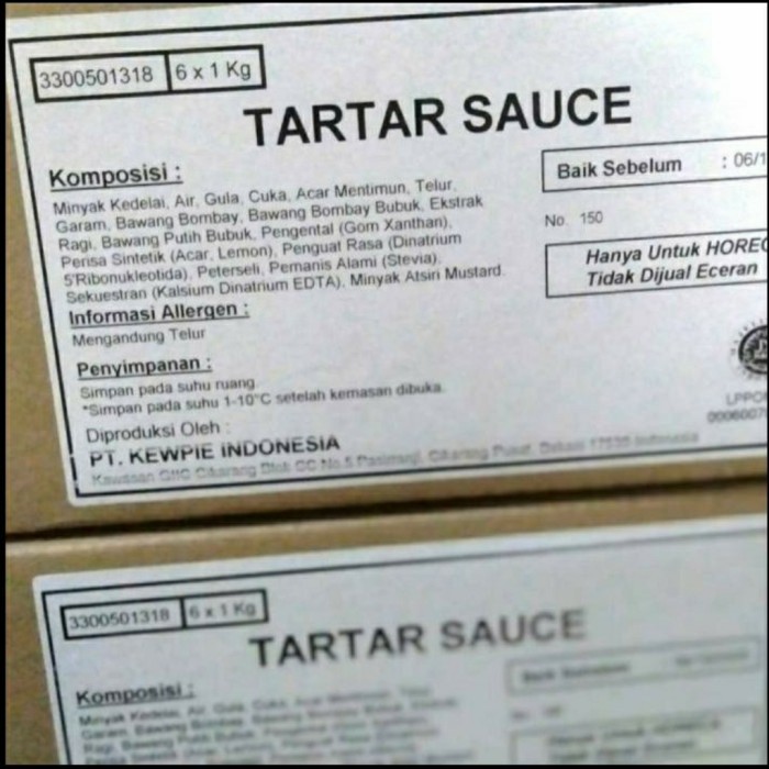

Ready- Kewpie Tartar Sauce 1Kg
