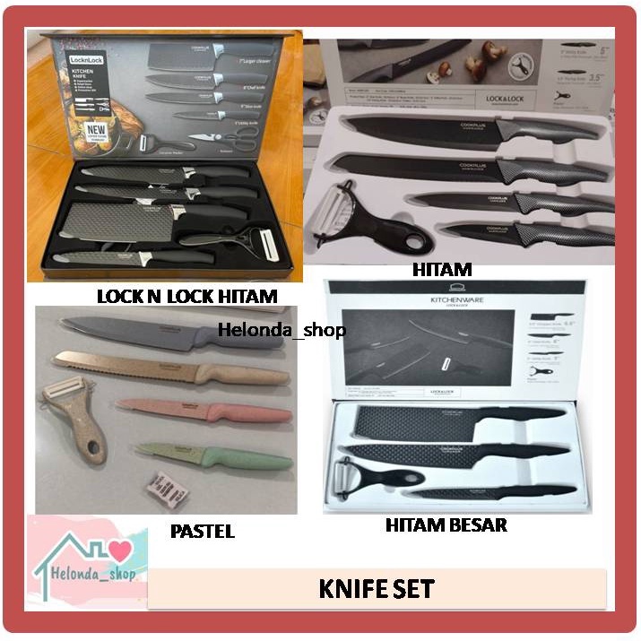 74. Knife set LOCK N LOCK, Pisau lock n lock