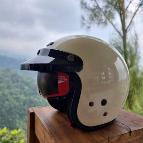 NJS NX-2 Solid Helm Retro Helm NJS NX2 Terlaris