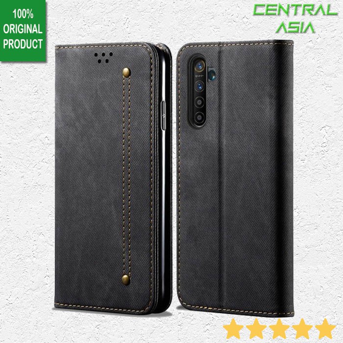 Denim Leather Flip Case Realme 6 Pro
