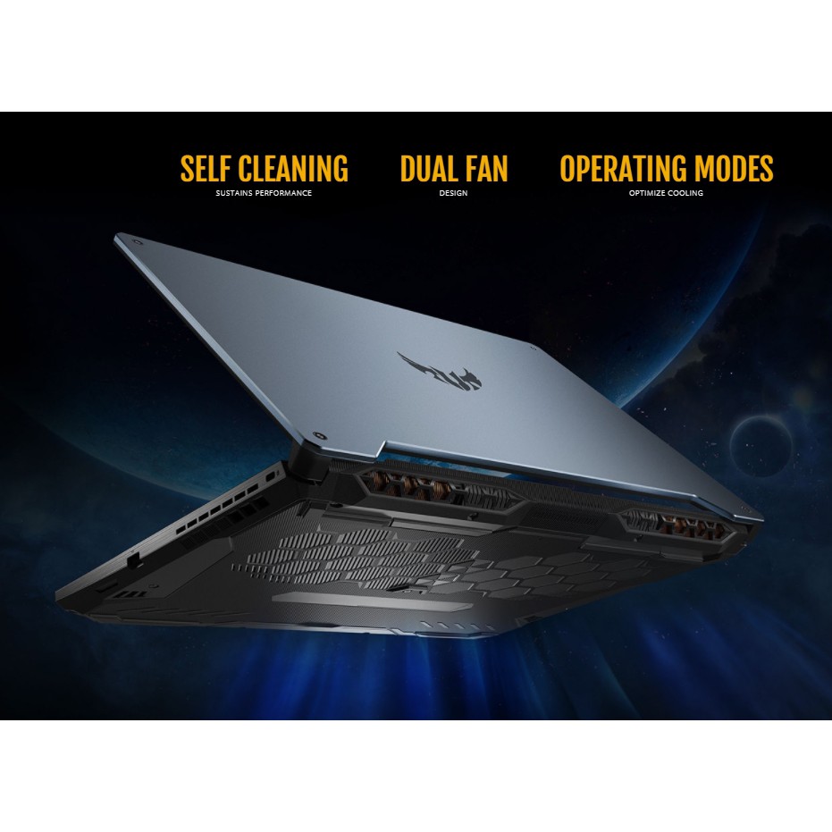 Asus TUF FX506IU-R766B7T AMD RYZEN R7-4800H RAM8GB SSD256GB+HDD1TB NVIDIA GTX-1660Ti-6GB WIN10 +OHS