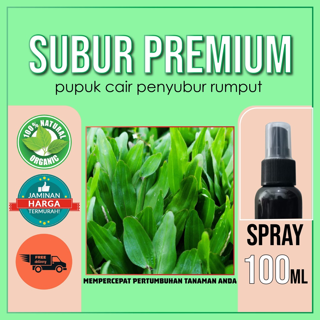 SPRAY SEMPROT PENYUBUR RUMPUT 100 ML SUBUR Cairan Obat Cair Perangsang Vitamin Booster Rumput Gajah 