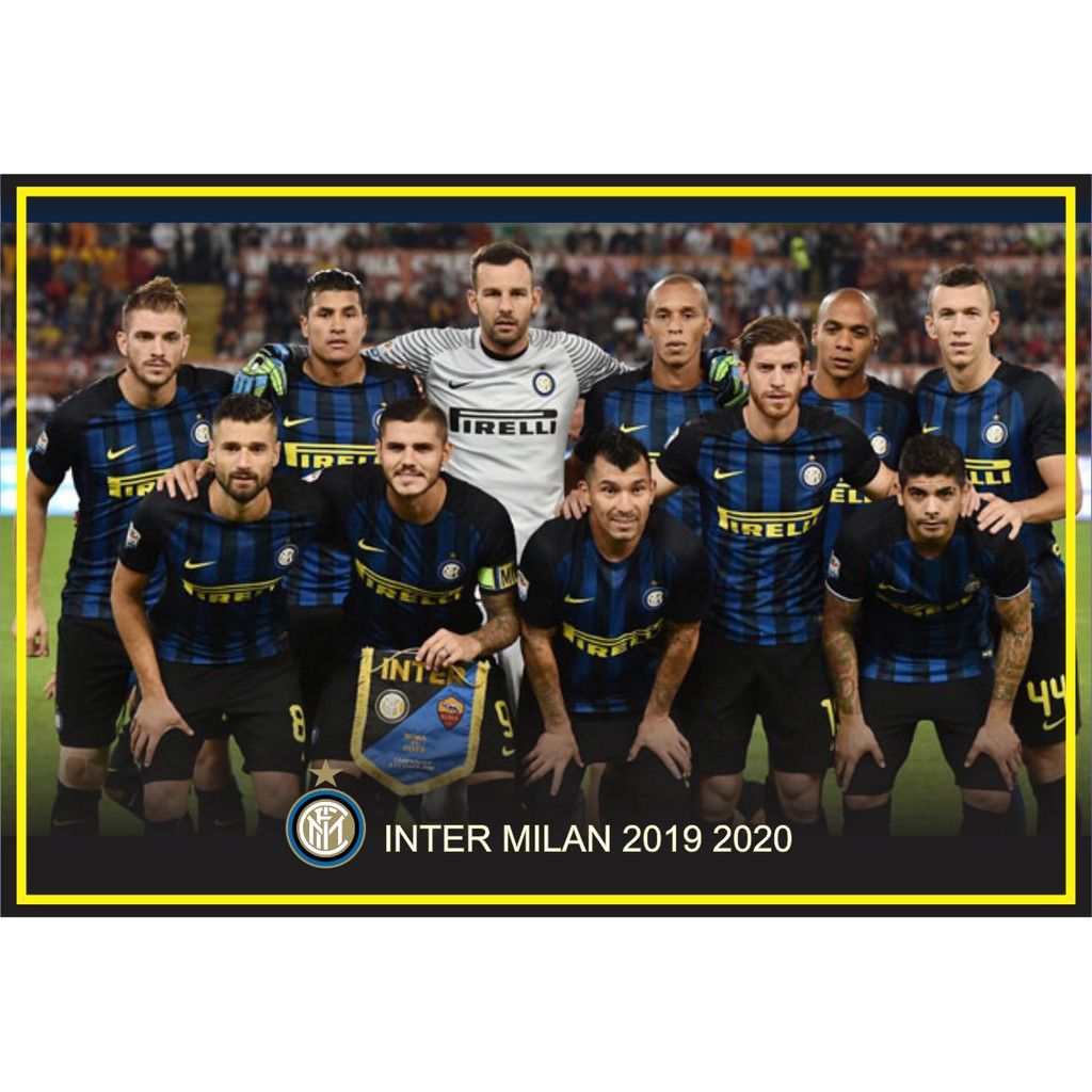 

POSTER SUDAH DILAMINASI UKURAN A3+ INTERMILAN TEAM 2020 BAHAN ART PAPER 310GR TAJAM,TIDAK PECAH,AWET DIGITAL