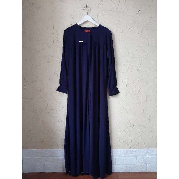 GAMIS JERSEY PREMIUM model AMORI DRESS ABAYA | RFILLY-Navy