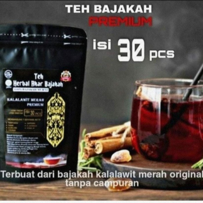 

TEH HERBAL/HERBAL AKAR BAJAKAH KALALAWIT MERAH PREMIUM 30 PCS