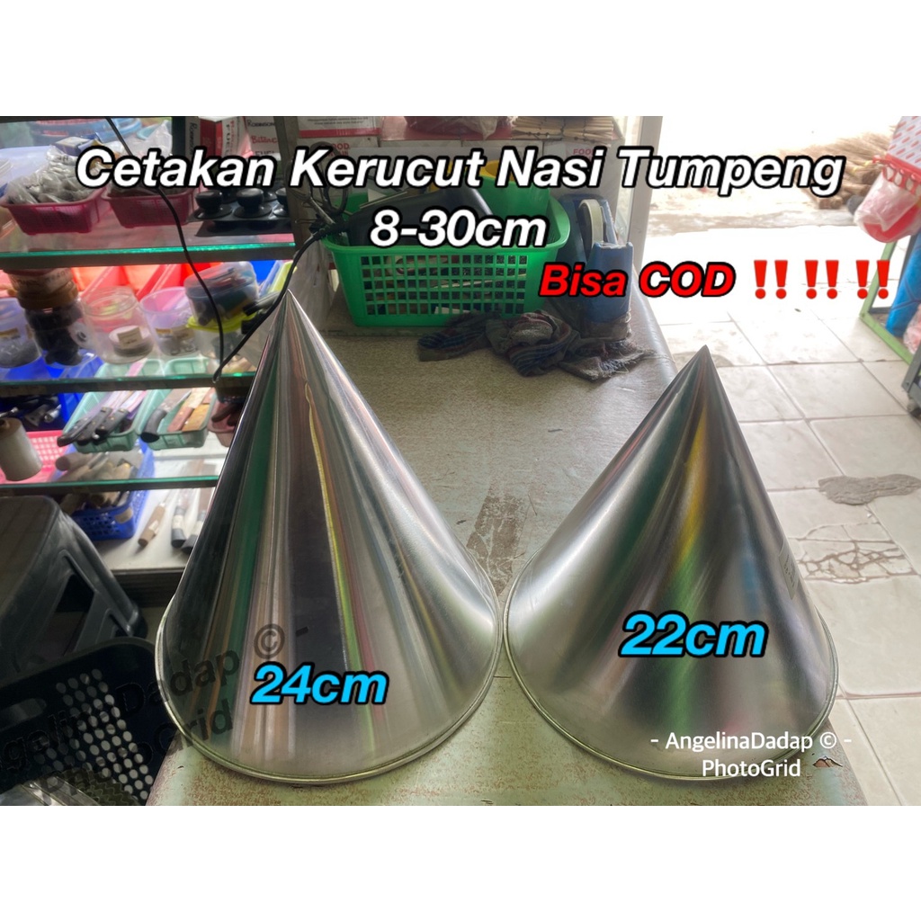 Nasi Kuning Tumpeng Cetakan Nasi Perayaan Cetakan  Alumunium Besar