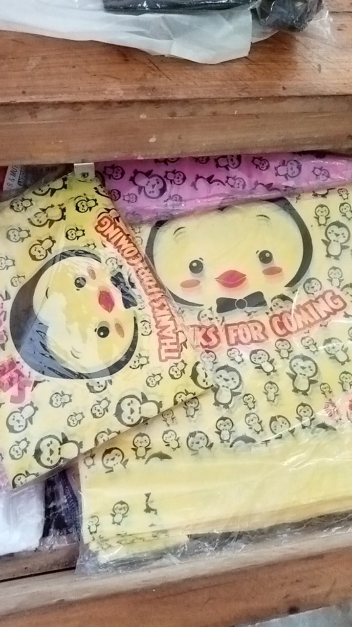 Kantong Kresek Motif Olshop Tanggung Karakter Sapi Pinguin Hellokitty/ Kresek Murah