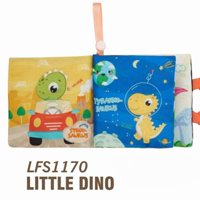 LITTLE FRIENDS Softbook Teether Buku Kain Mainan Bayi Edukatif