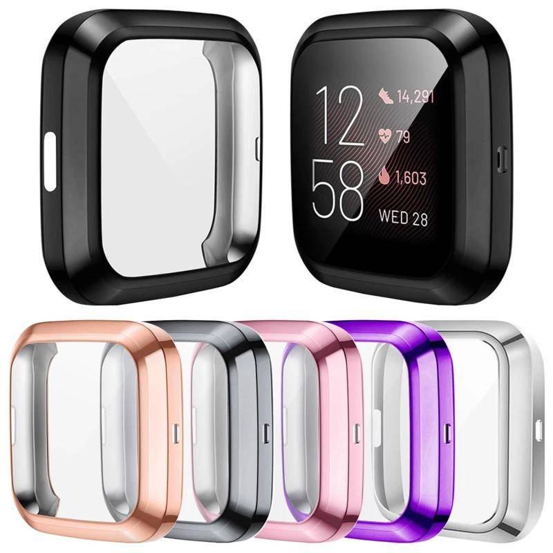 Soft Case Pelindung Layar Smartwatch Fitbit Versa 3 2 Versa3 Versa2 Sense Sense Bahan Tpu Bumper Ringan Tahan Goresan 2 Inspire2