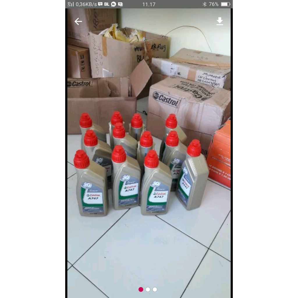 SALE oli samping castrol a747 racing ready stock