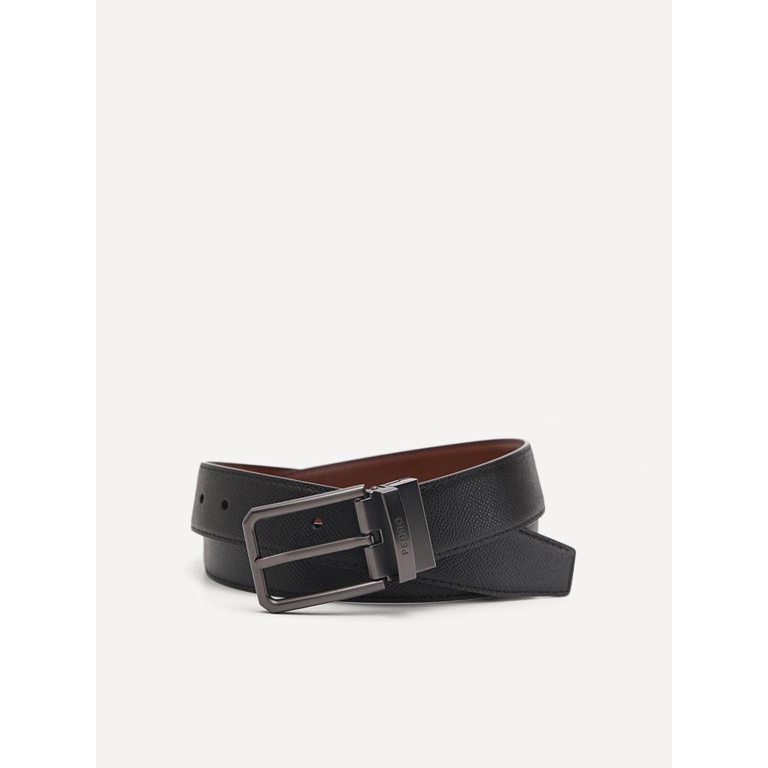 IKAT PINGGANG PRIA PEDRO ORIGINAL TALI KULIT BRANDED HITAM PM052