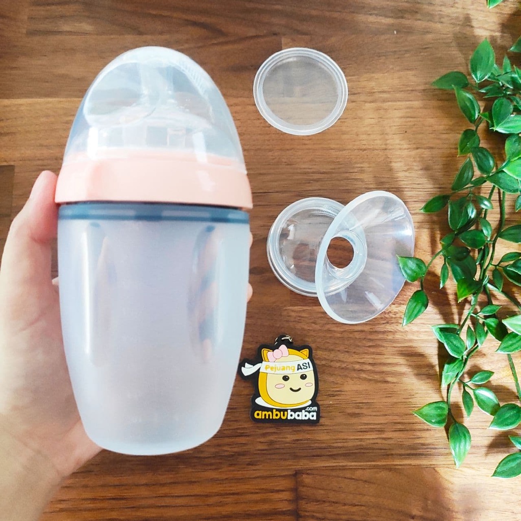 Mutter All Fit Botol Susu Silikon Manual Breast Pump Wide Neck