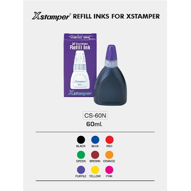 

Xstamper refill ink bottle CS 60N 60 ml