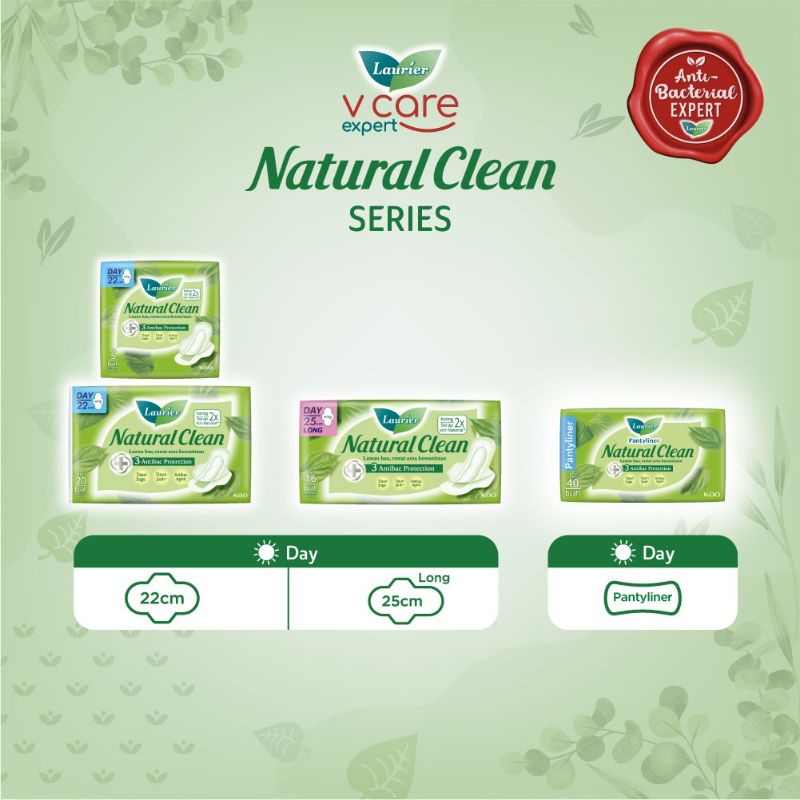 LAURIER NATURAL CLEAN PEMBALUT WANITA