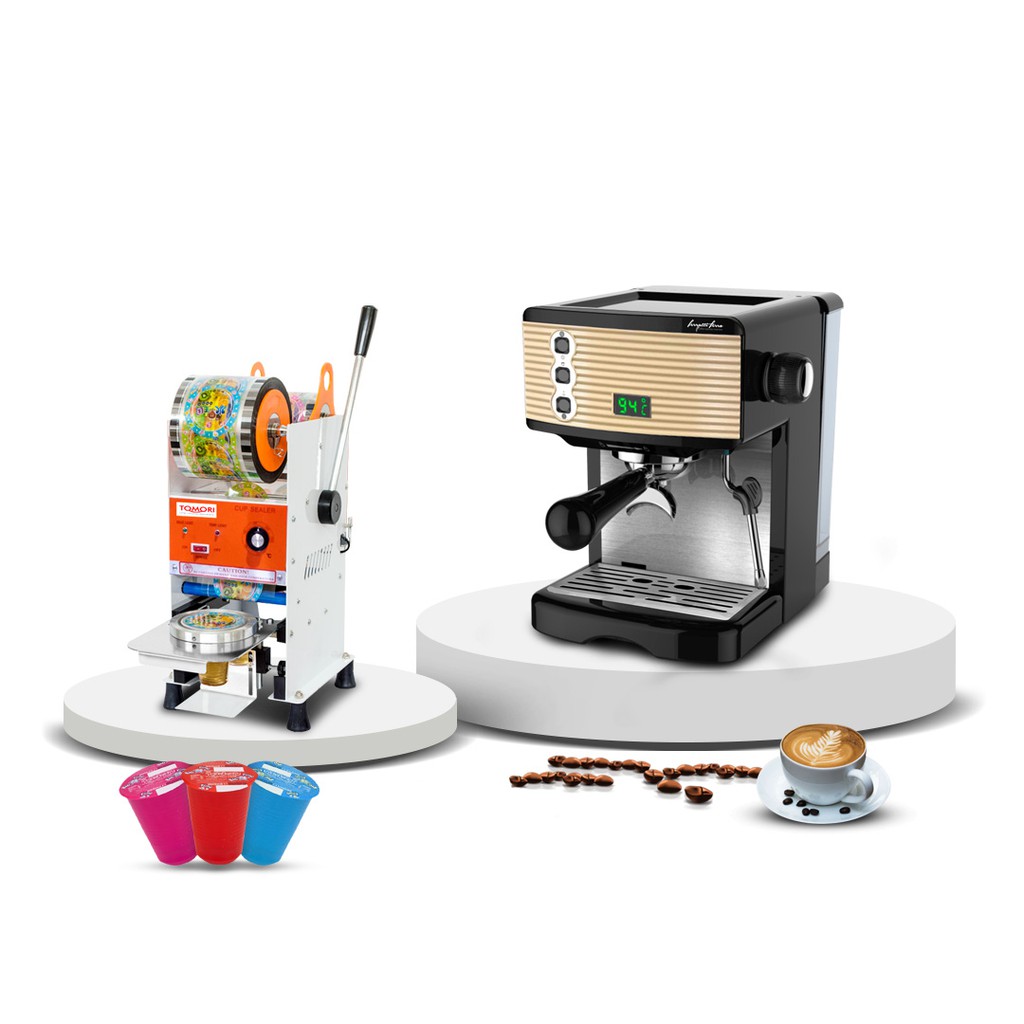 Paket Mesin Kopi Espresso Machine Cup - 10