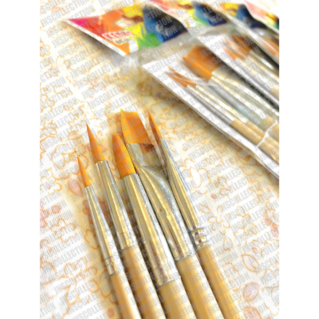 

Kuas Cat Acrylic I Kuas gambar 1 set 5 pcs Bahan Nylon