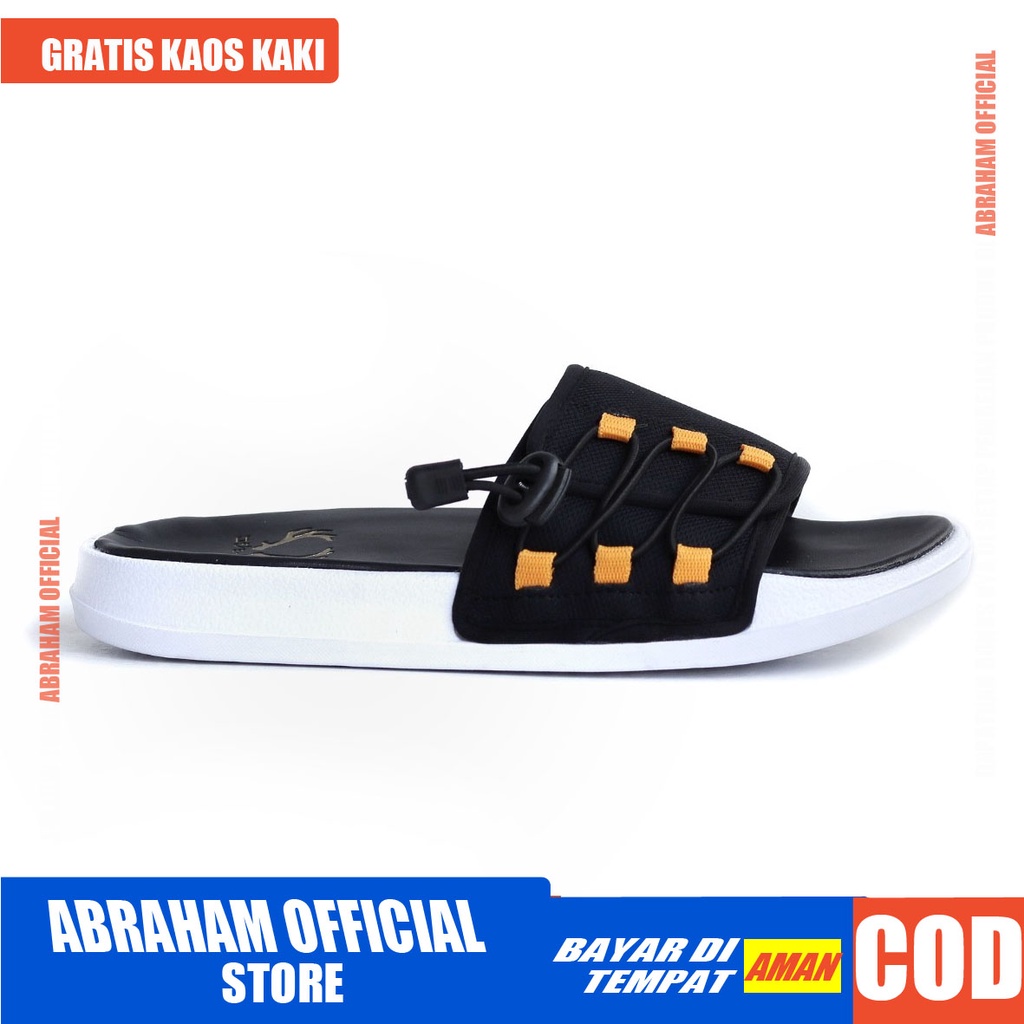 Sandal Slide Pria Kasual Cowok Sandal Flip Flop Keren Original Distro