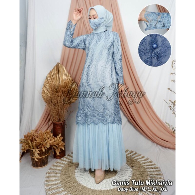 (GAMIS NEW MODEL ) GAMIS TUTU FULL TILLE ~ GAMIS BROKAT TILLE MODERN ~ GAMIS PESTA MEWAH