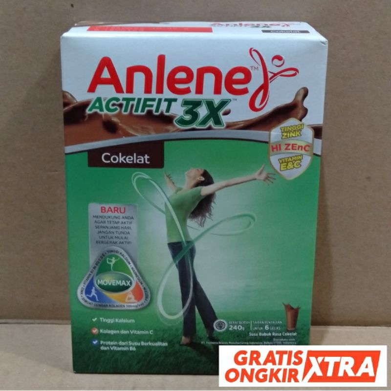 

ANLENE ACTIFIT COKELAT 240GR