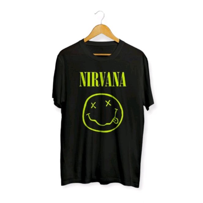 kaos pria/SMILE NIRVANA/kaos band