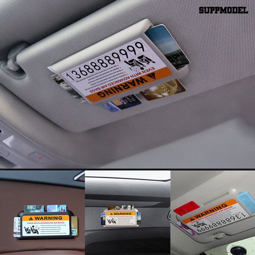 Sfs 2-in-1 Plat Nomor Telpon / Parkir Temporer Untuk Sun Visor Mobil