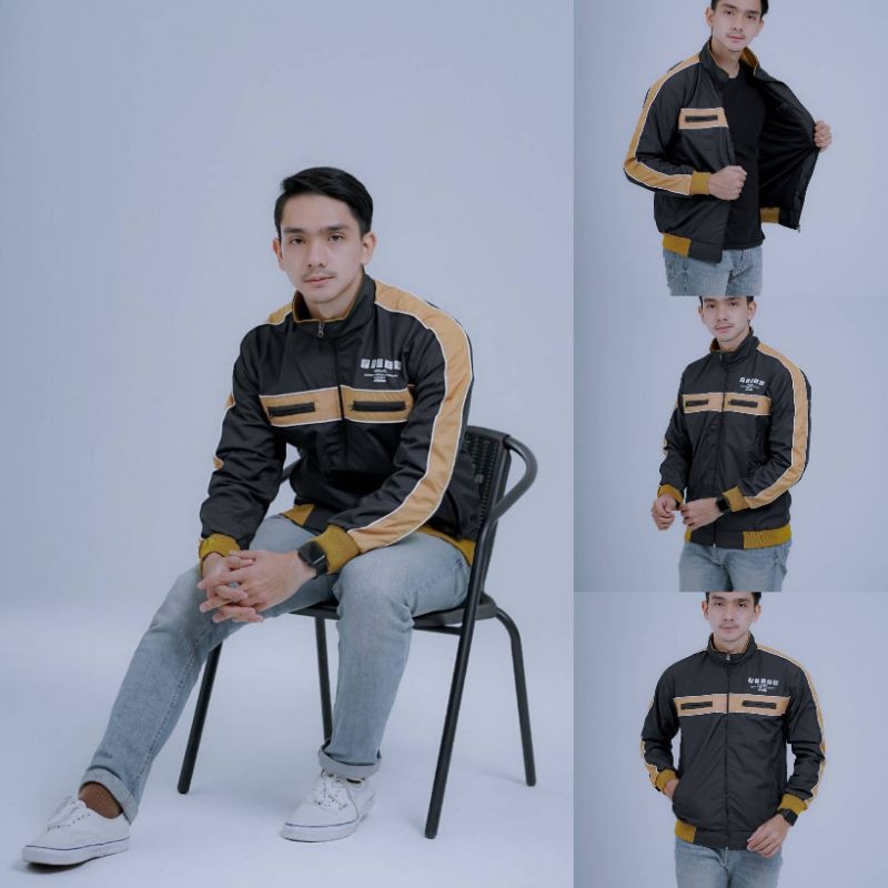 KWALITAS BAGUS Jaket pria hoodie waterproof