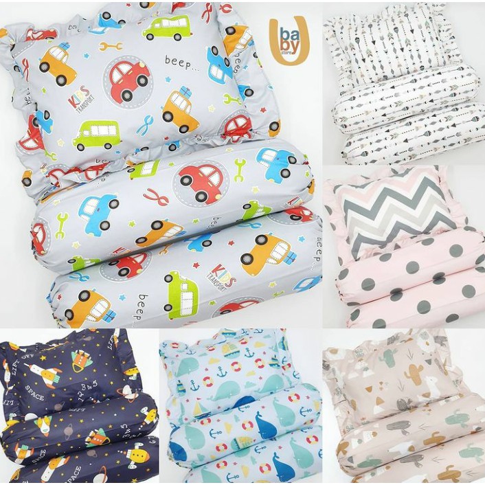 Baby U Bantal Set Bayi 3in1 Bantal Guling Bayi Set