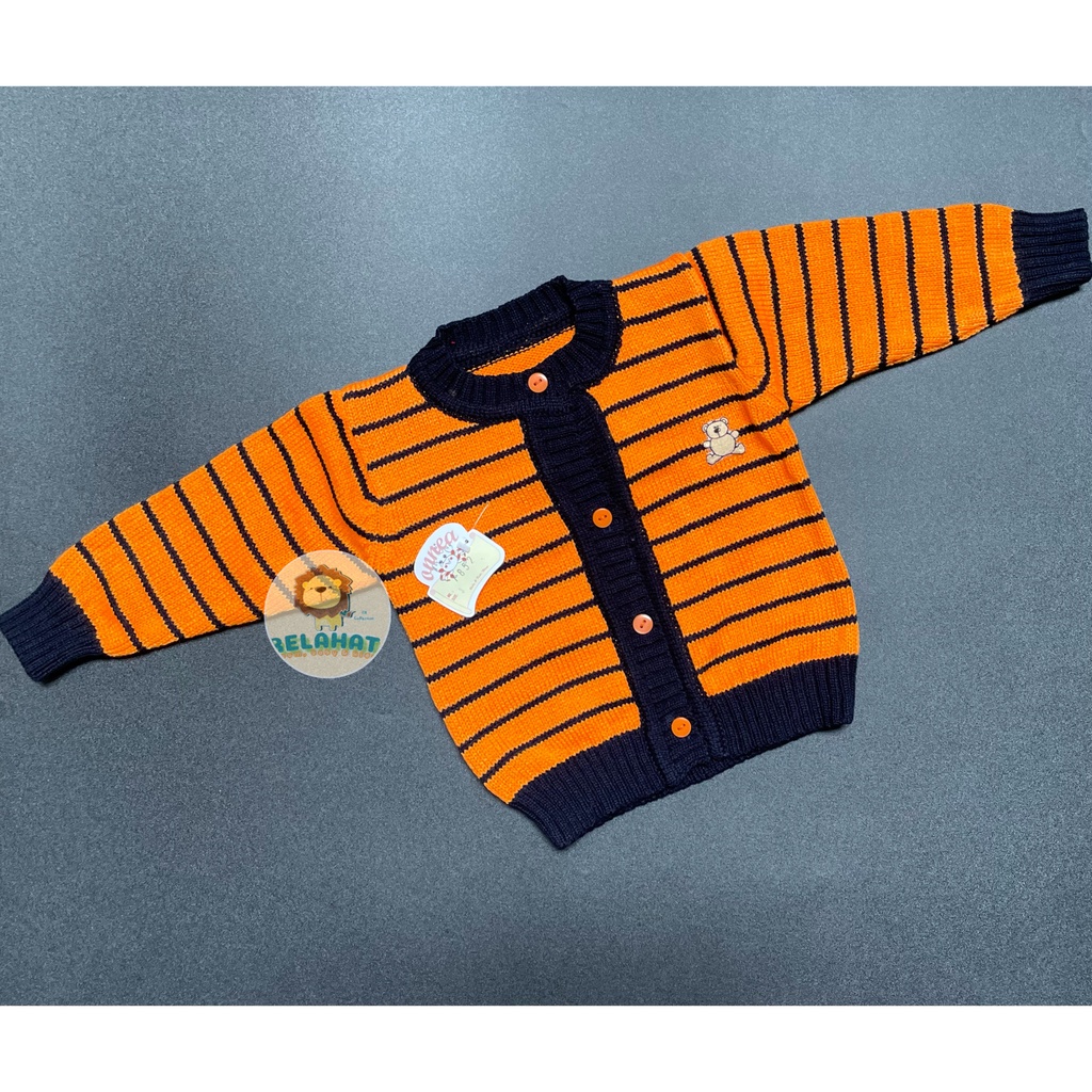 Jaket Bayi Rajut Onnea Warna Topi Laki Perempuan-28
