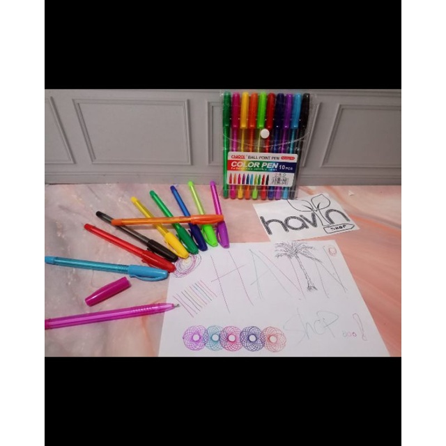 

(10pc) PEN 10WARNA COLOR PEN 1.0mm/10 COLOR PEN