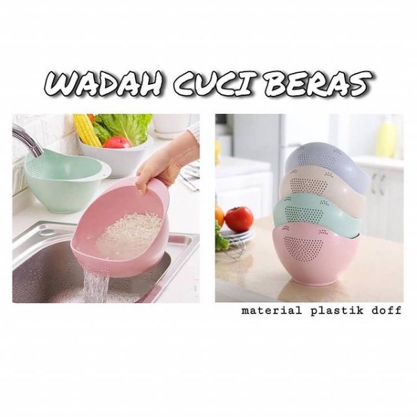 120 GR - ( Baskom atau Mangkok Pencuci Beras dan Buah / Baskom Wadah Multifungsi )